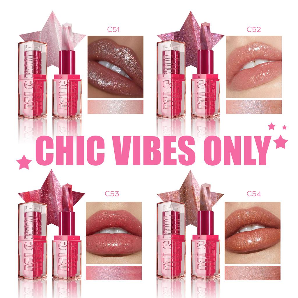 MLSMILE Pearlescent Spiral Lipstick Moisturizing Moisturizing Fine Glitter Lipstick Lip Gloss Hot Sale