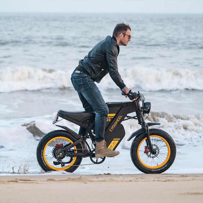 COSWHEEL - Adult Electric Mountain Bike GT20 Max, 20-inch, 60V motor, 3000W power, 25Ah+15Ah battery pack, off-road electric motorcycle