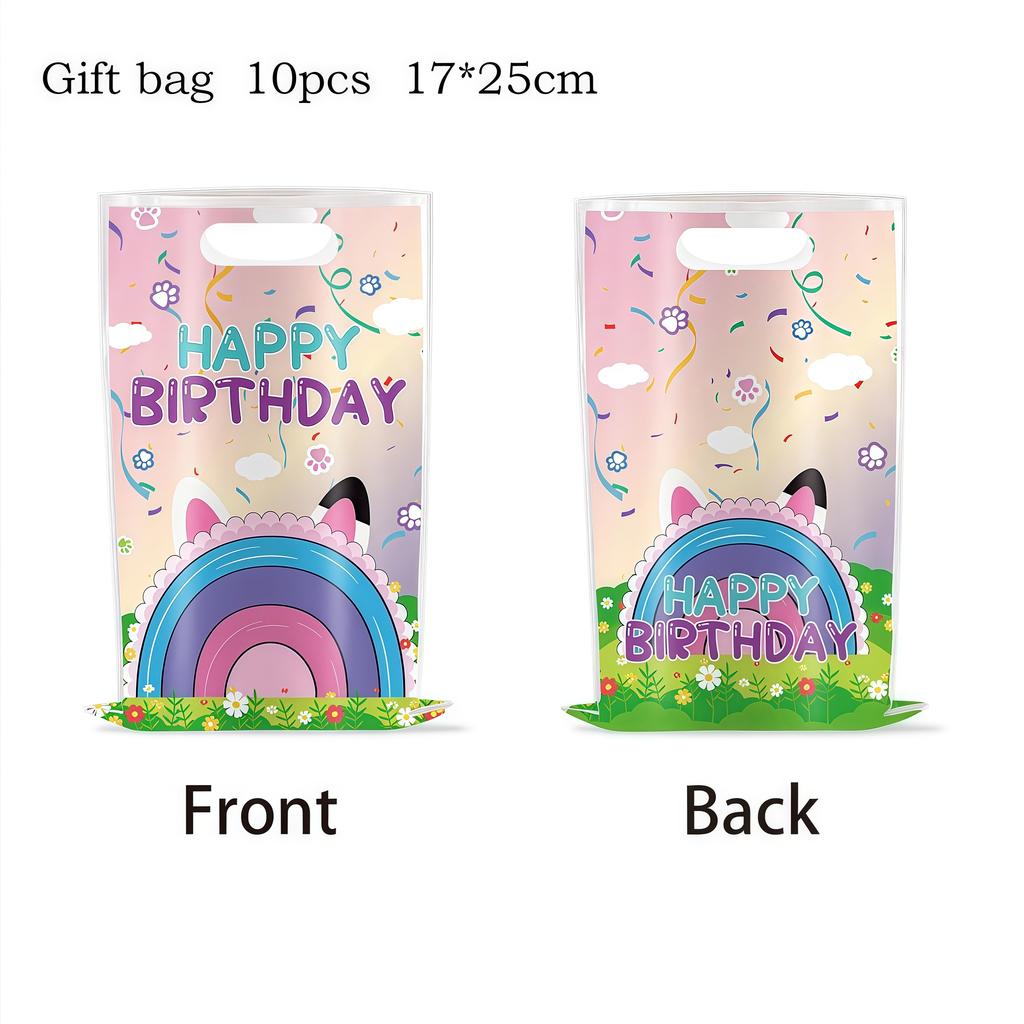 Gabby Dollhouse Birthday Decoration Gabby Disposable Dishes For Parties Girls Boys Favors Baby Shower Supplies Child Party Decor