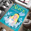 Alice Wonderland Tea Carpet Rug for Living Room Bedroom Home Sofa Decoration,Kids Play Nonslip Floor Mat