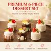 6 Pcs Lightweight Artificial Cake Model Plastic Faux Food Model  Bakery Display