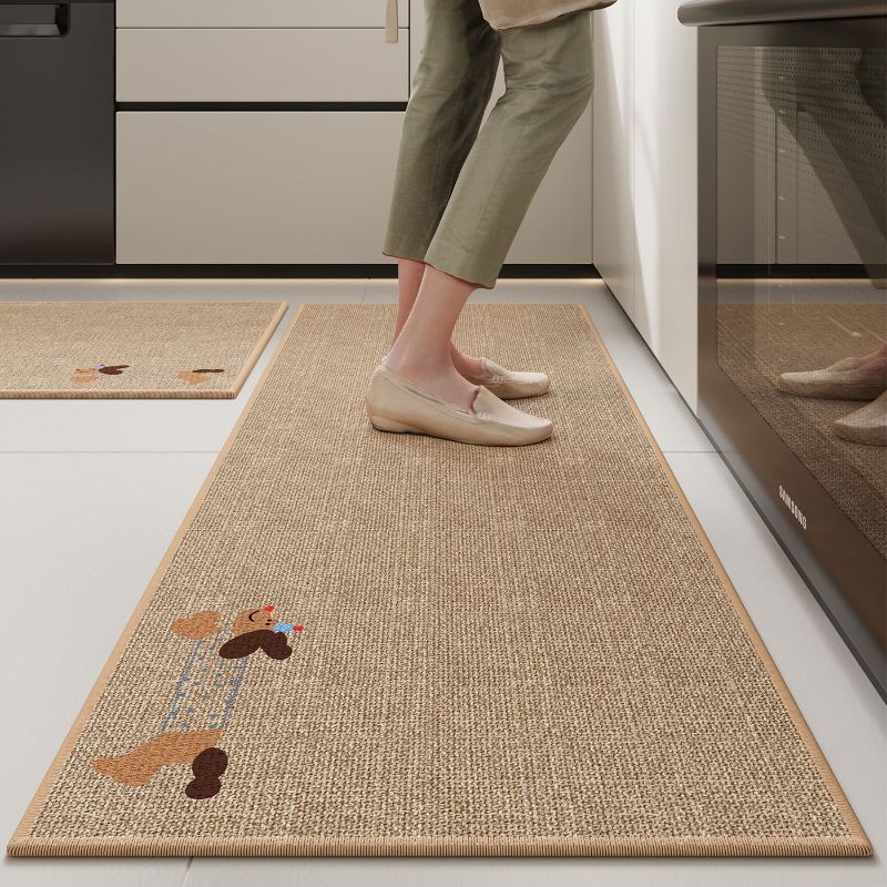 Strip Textuur Cartoon Keukenmat, Oliebestendig Antislip Spatbestendig Gedempt Vloermat voor Spoelbak en Woondecoratie 1PC40x120cm