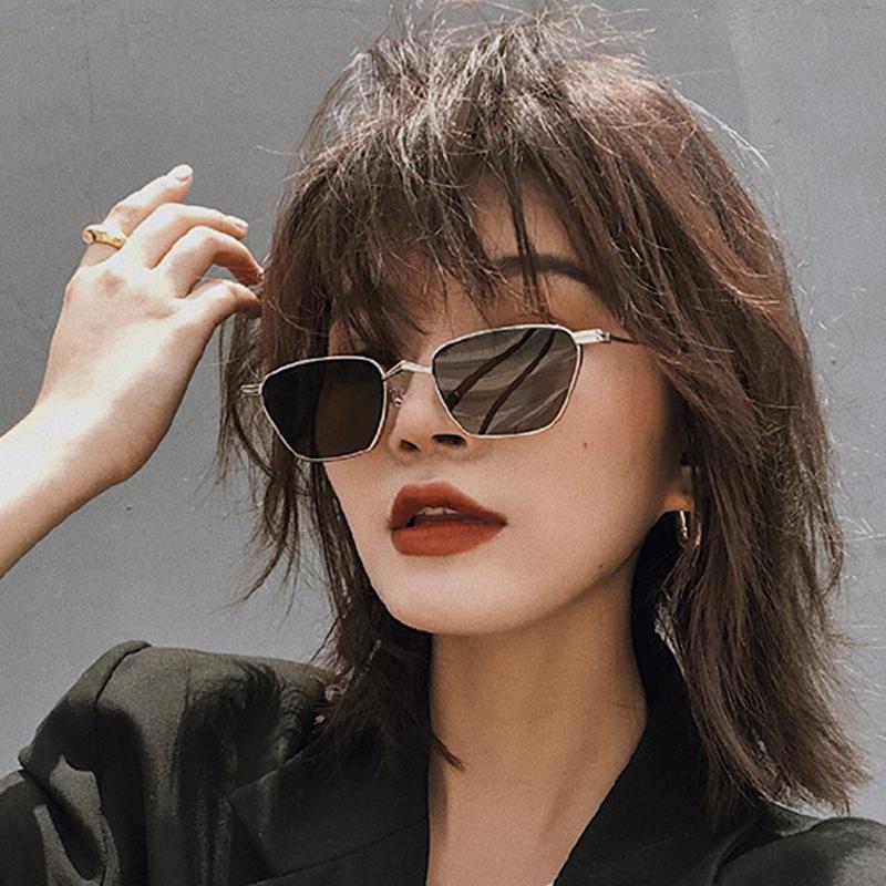 Simple Exquisite Square Metal Sun Glasses Women Men Fashion Luxury Brand Sunglasses Go Out Shopping Female Male Eyeglasses