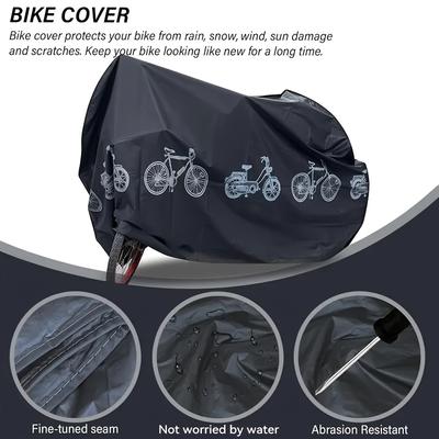 Bicycle Cover Outdoor Electric Bicycle Cover Mountain Bike Storage Cover Travel Rainproof Bicycle Tent