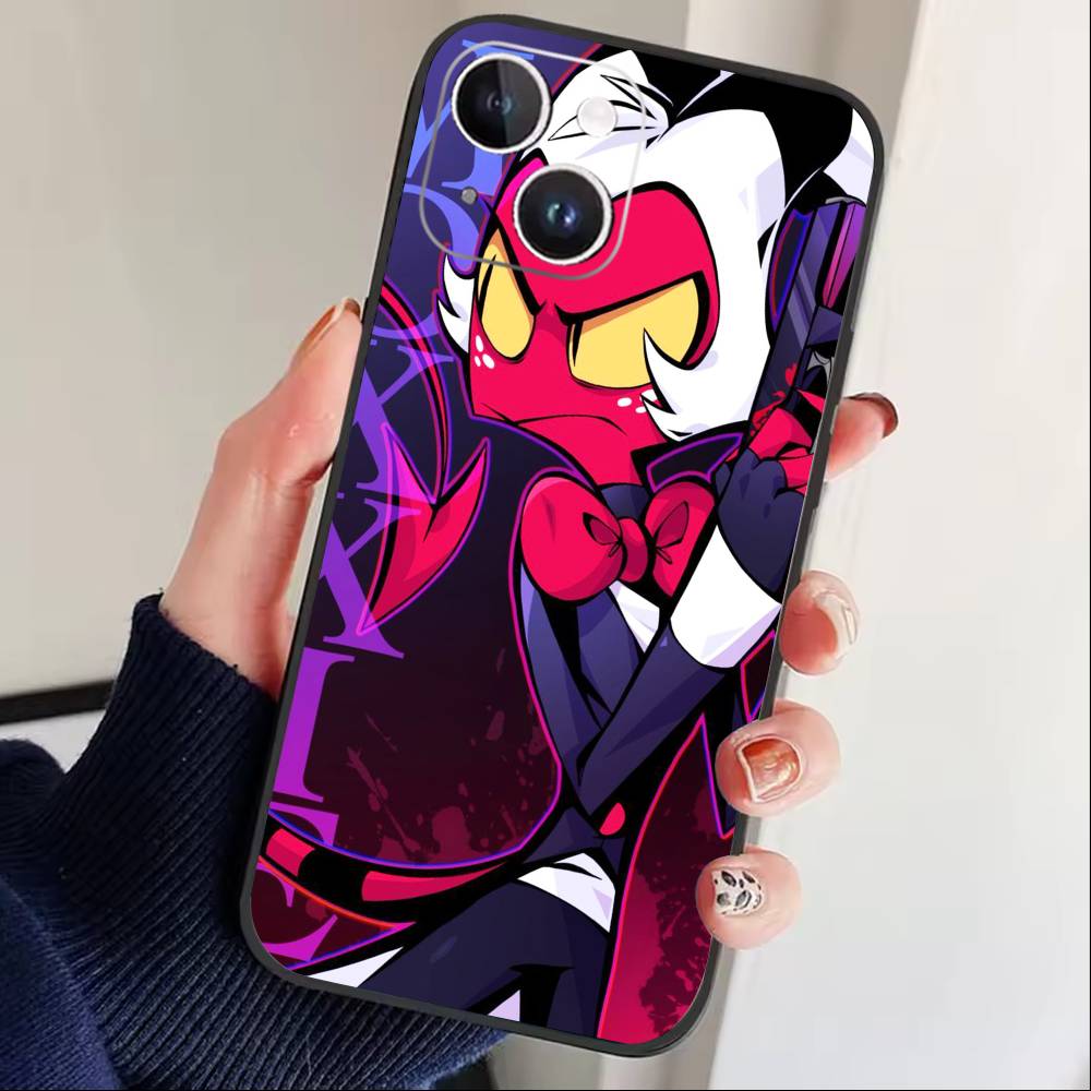 S-Helluva Boss Phone Case For iPhone17,16,15,14,13,12 Plus,Max Soft Silicone Black Cover