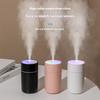 Rechargeable Mini Humidifier Small Desk Air Humidifier with Colorful Atmosphere Light and 4/8 Hour Timer for Home Use