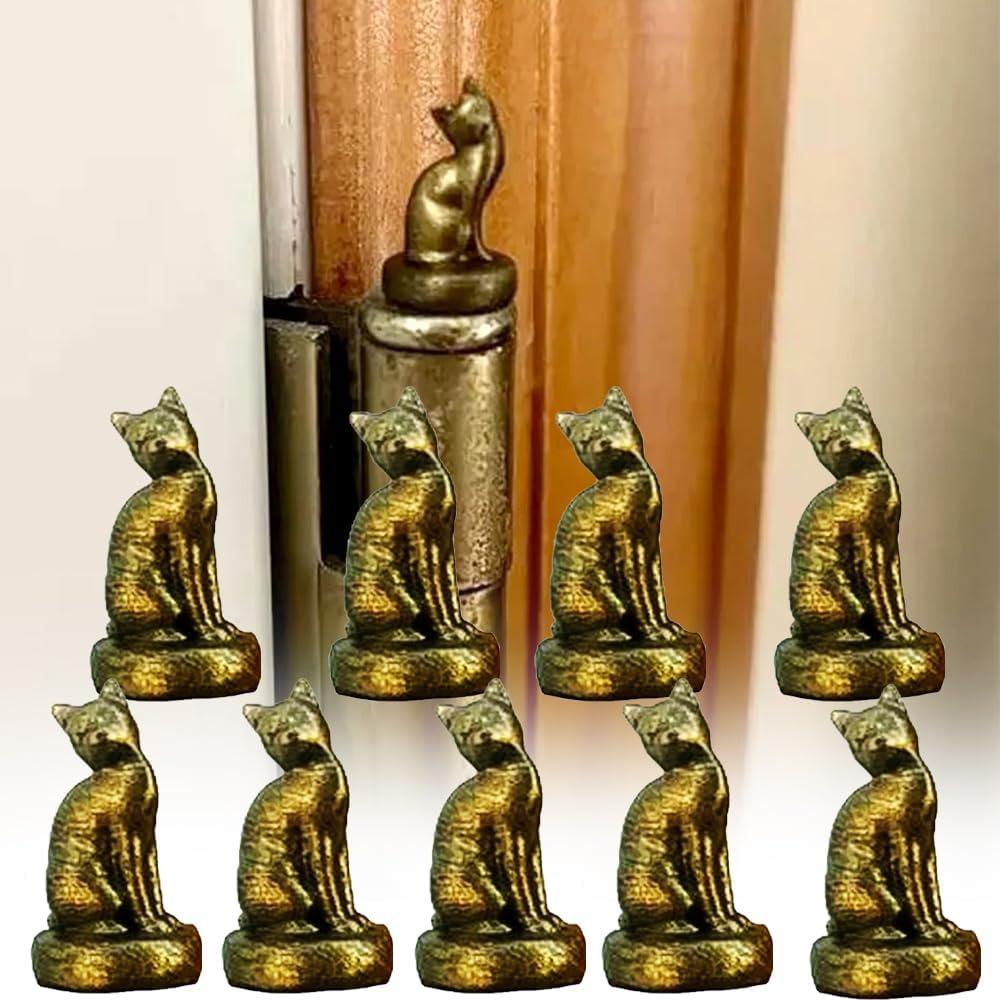 

9Pcs Cat Gargoyle Door Hinge Home Decoration Magnetic Cat Door Hinge Topper