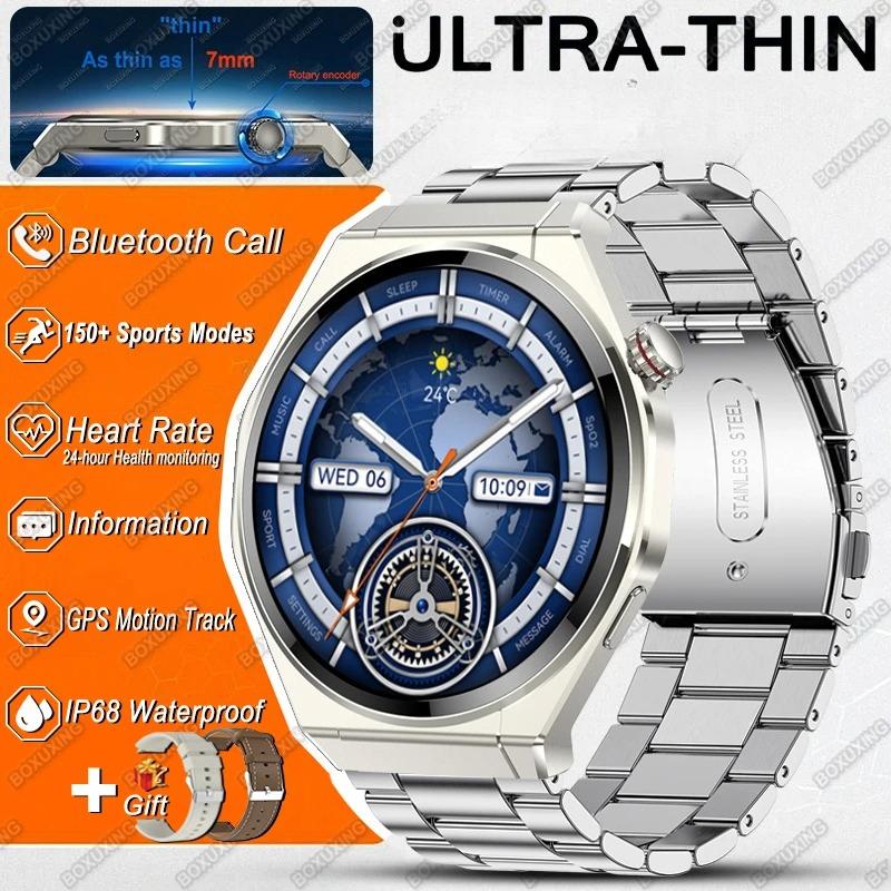 New Ultra Thin Smart Watch Men  Always Show Time 150+Sports Bluetooth Call NFC IP68 Waterproof GPS Track Smart Watch Woman
