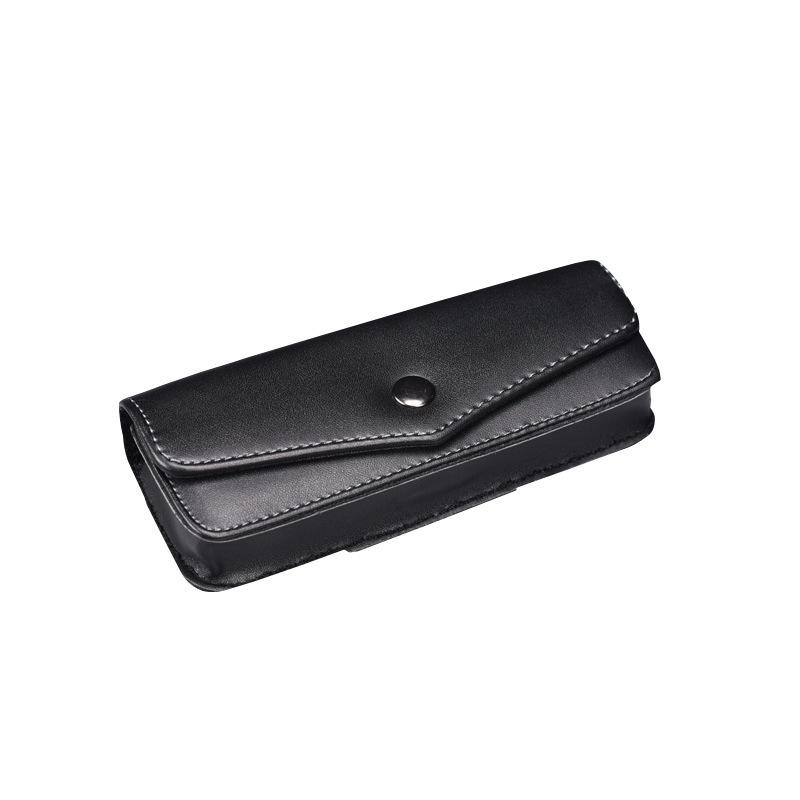 Belt Hanging Glasses Case Scratch-Resistant Portable Eyewear Case Glasses Storage Box Convenient Pu Leather Glasses Holder