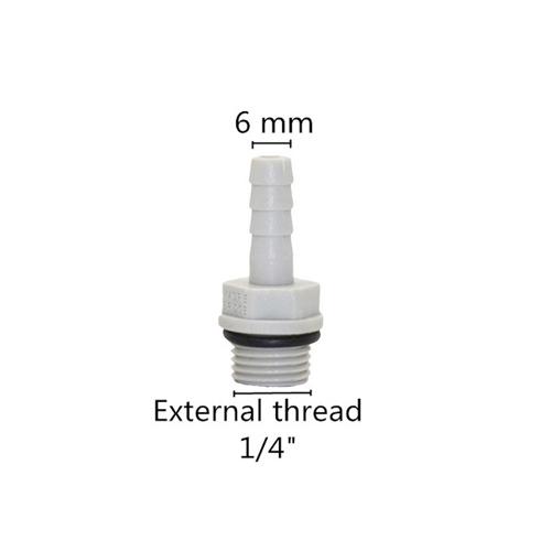 1 Pc Plastic Hose Fitting 6mm 8mm 10mm 12mm Barbed Tail 1/4" BSP Male Thread Connector Joint Coupling Adapter Pipe Fittings