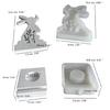 3D Rabbit Candlestick Silicone Mold DIY Easter Rabbit Candle Holder Resin Mould