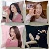 Popular Actress MUN KA YOUNG Cushion Cover Soft & Easy-Wash Pillow Case – Versatile for Couch, Bed, Travel and Office