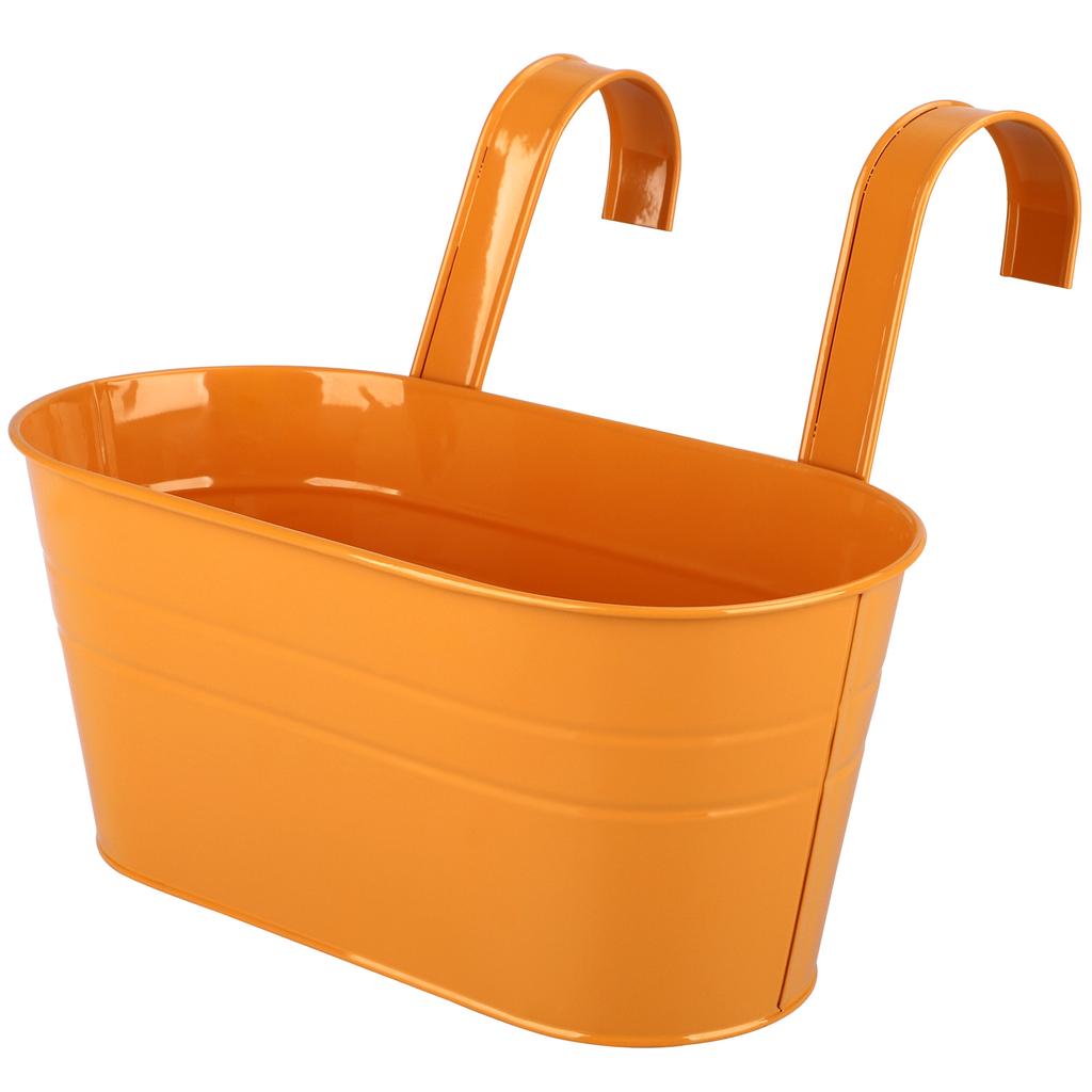 Double Hook Planters Tin Hanging Pots Flower Pot Garden Decoration