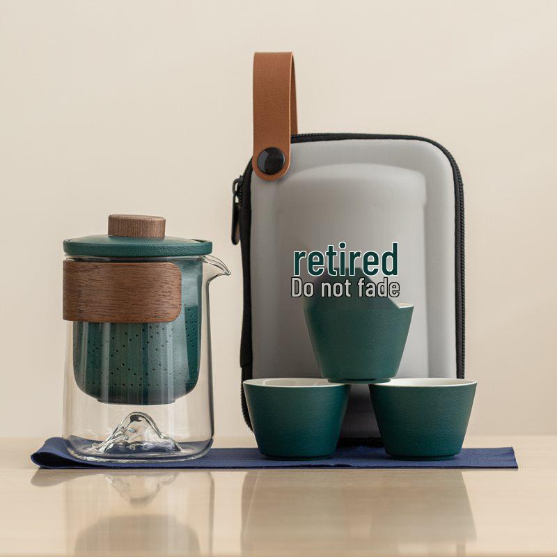 Haofeng Ceramic Veteran Commemorative Portable Tea Set