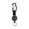 Retractable Key Chain with Webbing Strap, ,Loss ,Theft Key Rope, Steel Cable, High Elasticity Multi,Functional Carabiner for Mountaineering