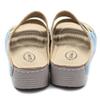 New Arrivals Open Run Women Leather Open Toe Punching Mule Sandals