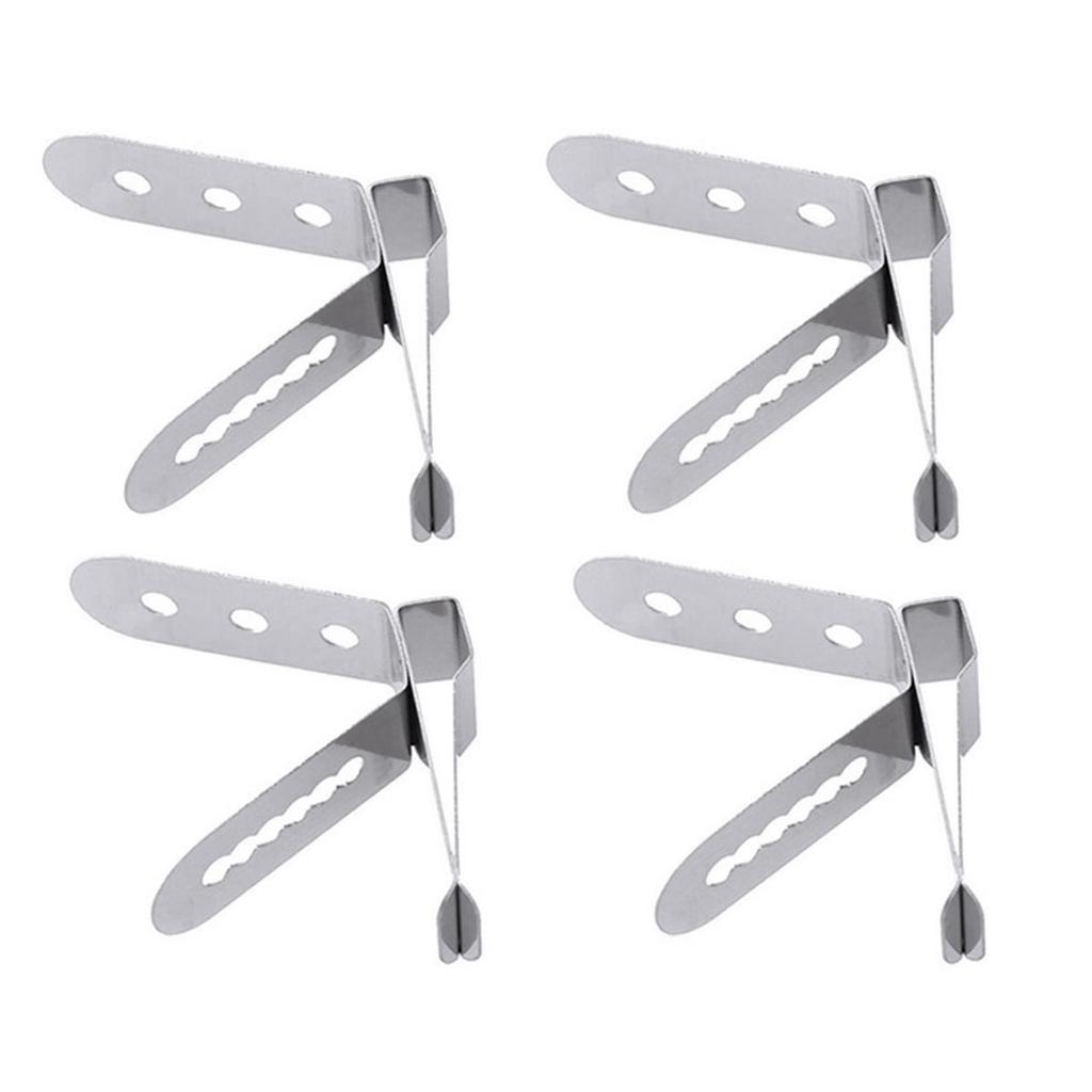 1/2/3/4pcs Nontoxic Probe Clip Holder Food Grade Stainless Steel Thermometer Holder Probe ClipHolder for Measurement Clip Holder 2