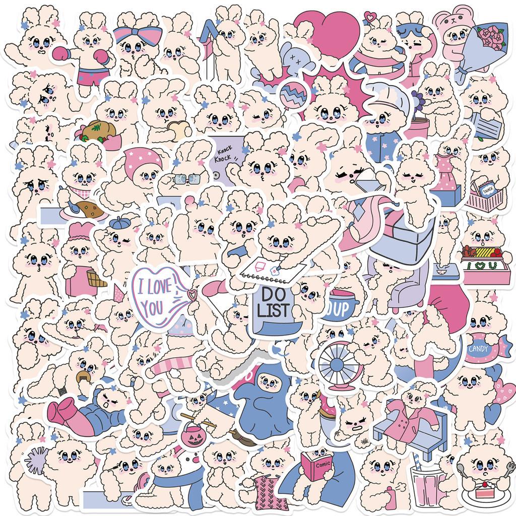 Bunny Lollipop Graffiti Stickers 90pcs Cute Style Guitar Notebook Luggage Diy Waterproof Decals