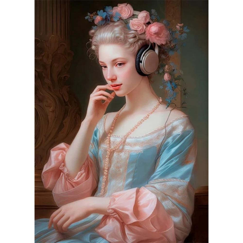 

Смешное измененное искусство викторианской женщины портрет плакат печать для гостиной домашний декор винтажная картина на холсте для девушки-лауреата Нобелевской премии настенное искусство 21*30cm No Frame