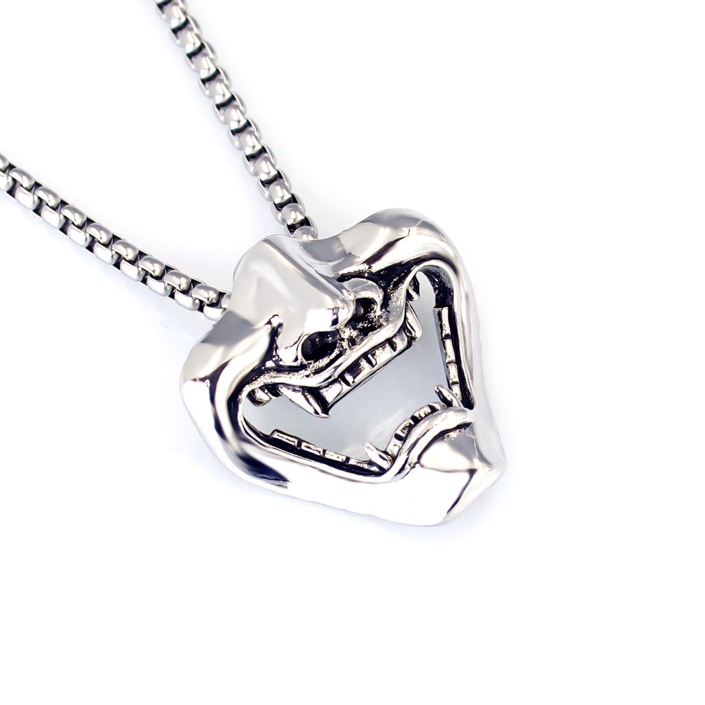 New Prajna Mask Pendant Necklace Domineering Jewelry Skull Pendant Necklace