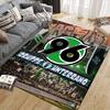 Hannover 96 Flannel Printed Carpet, Home Sofa Decoration for Living Room & Bedroom, Non‑Slip Play Flannel Floor Mat for Game Room