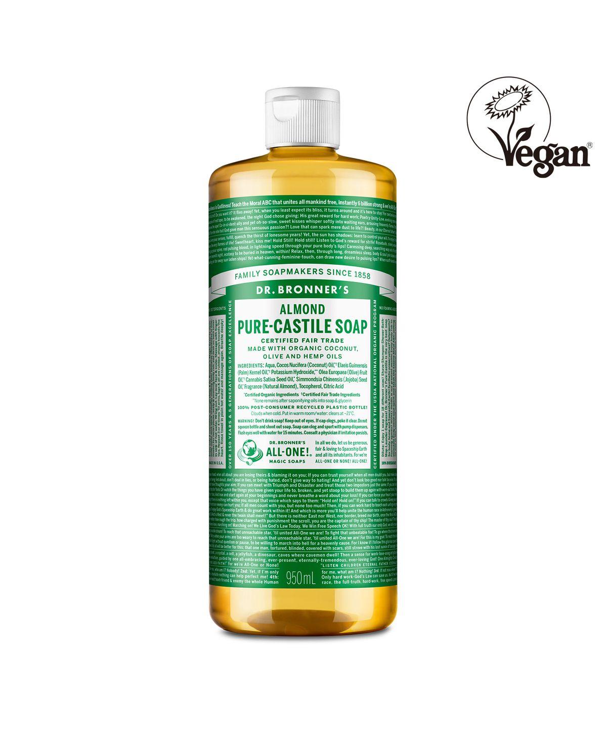 [Face & Body Cleanser] Almond Pure Castile Soap 950ml Almond 950ml