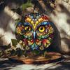 Owl Wall Art Metal Home Decor Indoor Outdoor Painting Iron Canvas