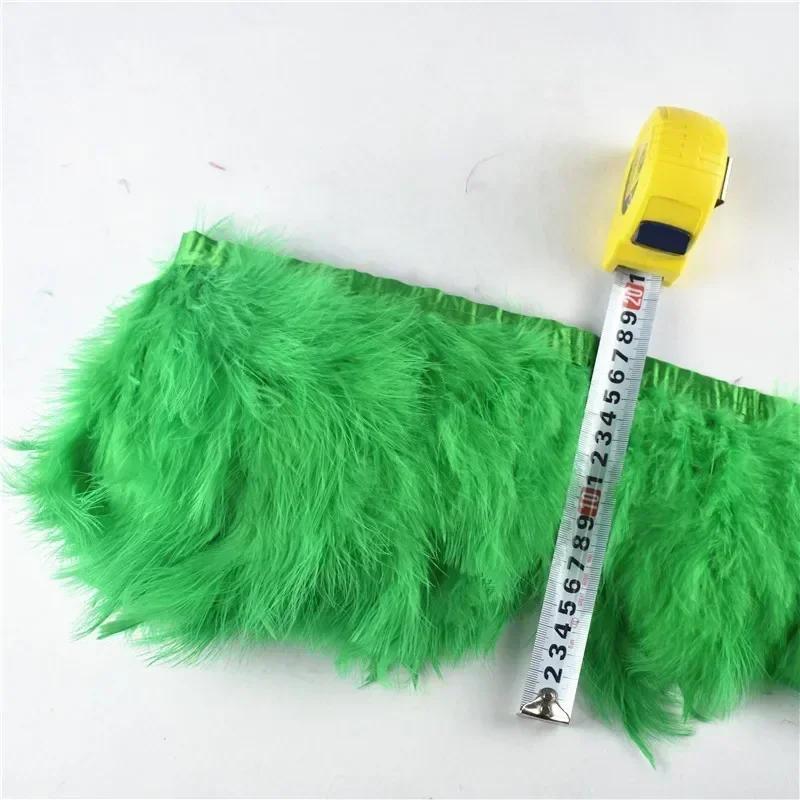 2Yards/lot Natural Fluffy Marabou Feather Trims Fringe 6-8inch Turkey Feathers for Crafts Ribbon Boa Clothing Wedding Decoration