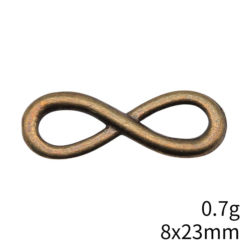 

Новинки Аксессуары для изготовления ювелирных изделий Соединитель Бесконечность Сердце Любовь Аксессуары Запчасти Дешевые вещи Аксессуары для девочек A30-10pcs-8x23mm