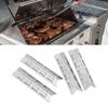 4 ks Nerezová tepelná deska Štít Nastavitelný krotitel plamene pro BBQ Venkovní vaření