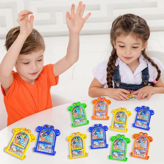 5Pcs Bead Maze Pinball Game Machine Toddlers Boys Girls Educational Cartoon Crab Handheld Rolling Ball Labyrinth Toy Party Favors