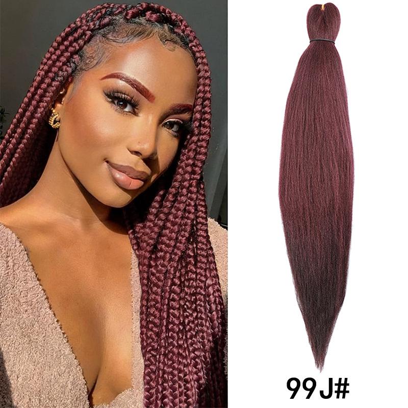 Fluffy EZ Large Three-Color Silk Braid Wig - Low-Temperature, Flame Retardant Styling