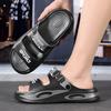 Men's Summer Non-Slip Thick Sole Sport Sandals: Dual-Use Beach/Outdoor Cushioned Slippers, Large Size