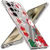 Cartoon Merry Christmas Pattern Phone Cover For Samsung S24 S23 S22 S21 Ultra A55 A54 A34 A35 A52 A14 Slim Clear Shockproof Transparent Hard PC Case