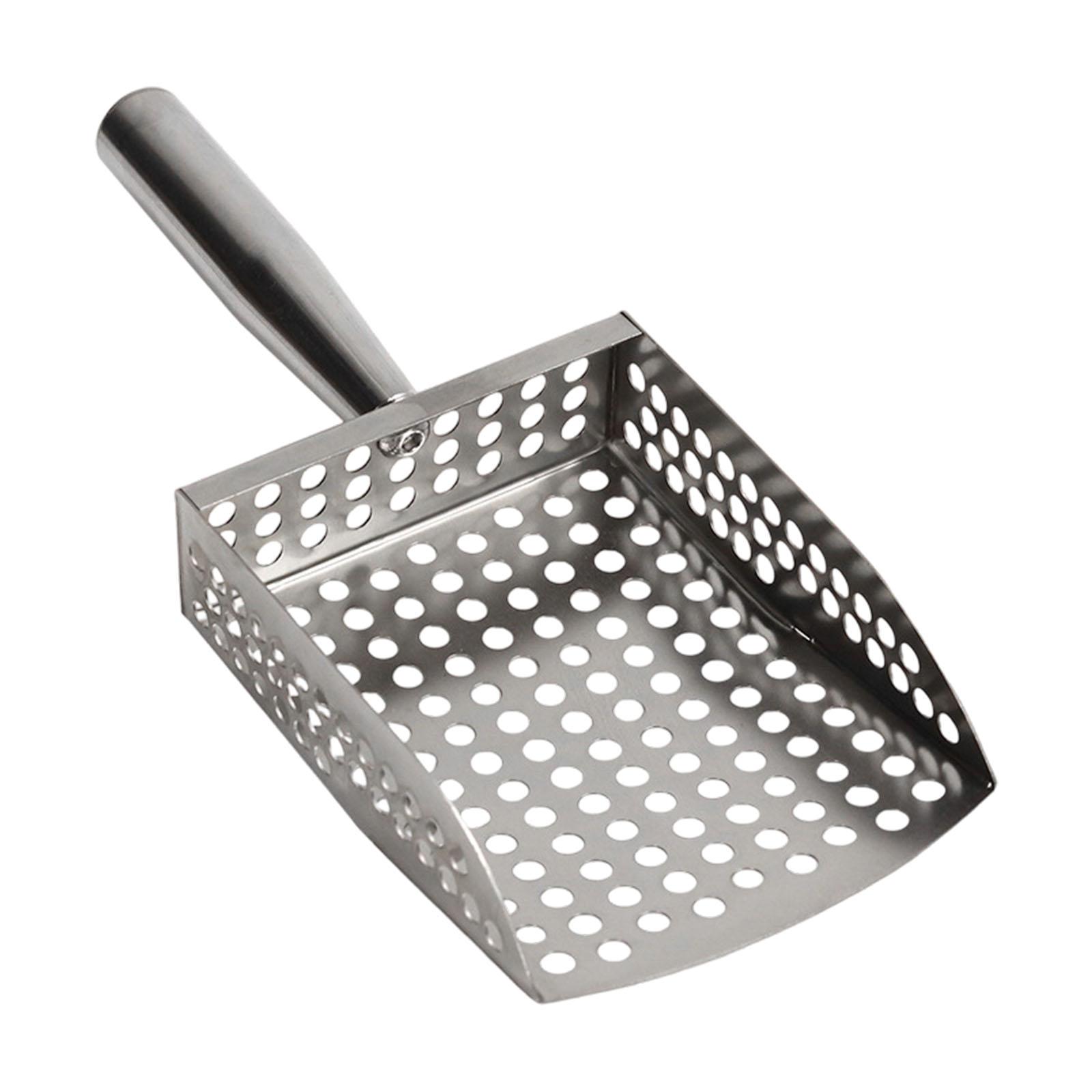 

Heavy Duty Stainless Steel Sand Sifter Scooper Spade Coastal Cleanup Tool With Comfort Grip For Family Beach Adventures