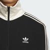 Adidas Originals Waffle Striped Casual Long Sleeve Retro Sports Stand Collar Jacket Unisex Jacket Black JW0110