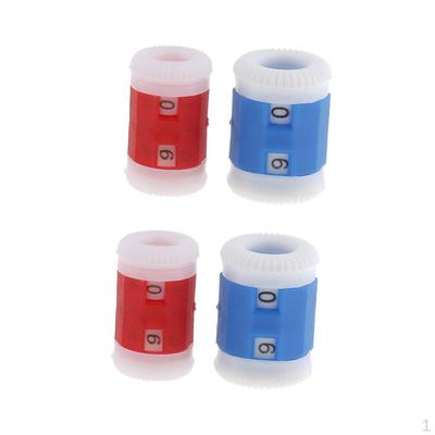 4 Pieces 2 Sizes Knitting Row Counter Round Crochet Weaving Stitch Marker