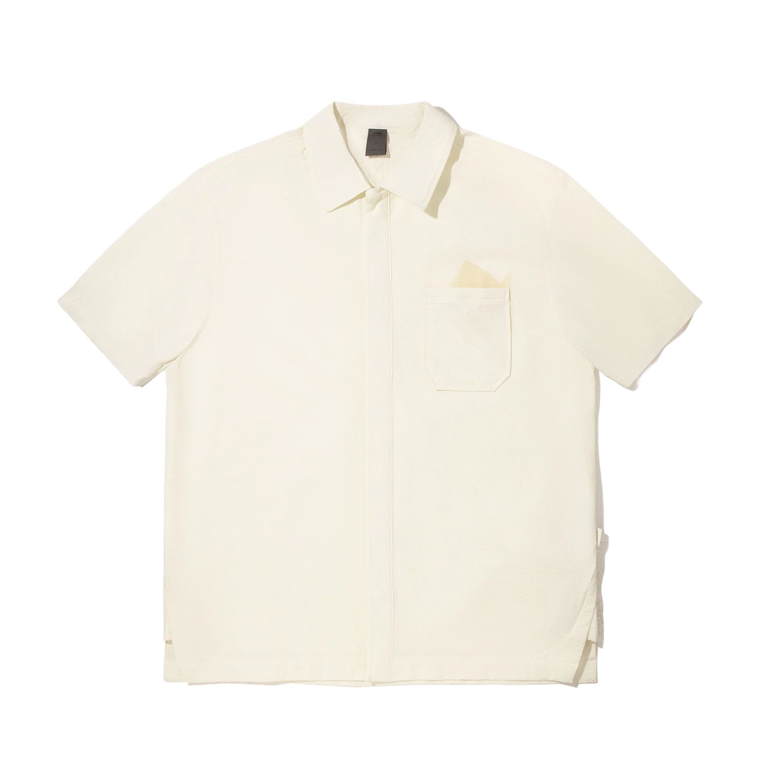 Li Ning Простая Мягкая Минималистичная Повседневная Рубашка с коротким рукавом Унисекс рубашки ASHV259-2 M