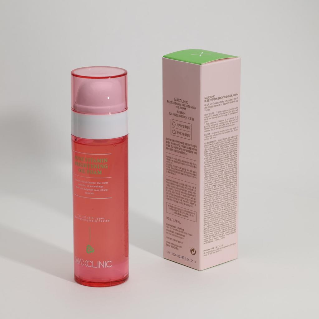 MAXCLINIC Rose Vitamin Brightening Oil Foam 110g
