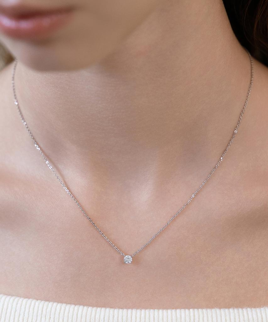Tatiana (Silver 925) Moissanite 0.25 Carat Necklace Dn0008