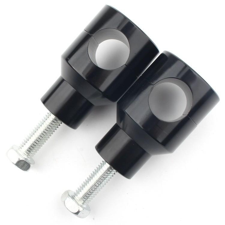 Black Height Increasing Fixed Code For Harley Cruiser Motorcycle Handlebars And Risers