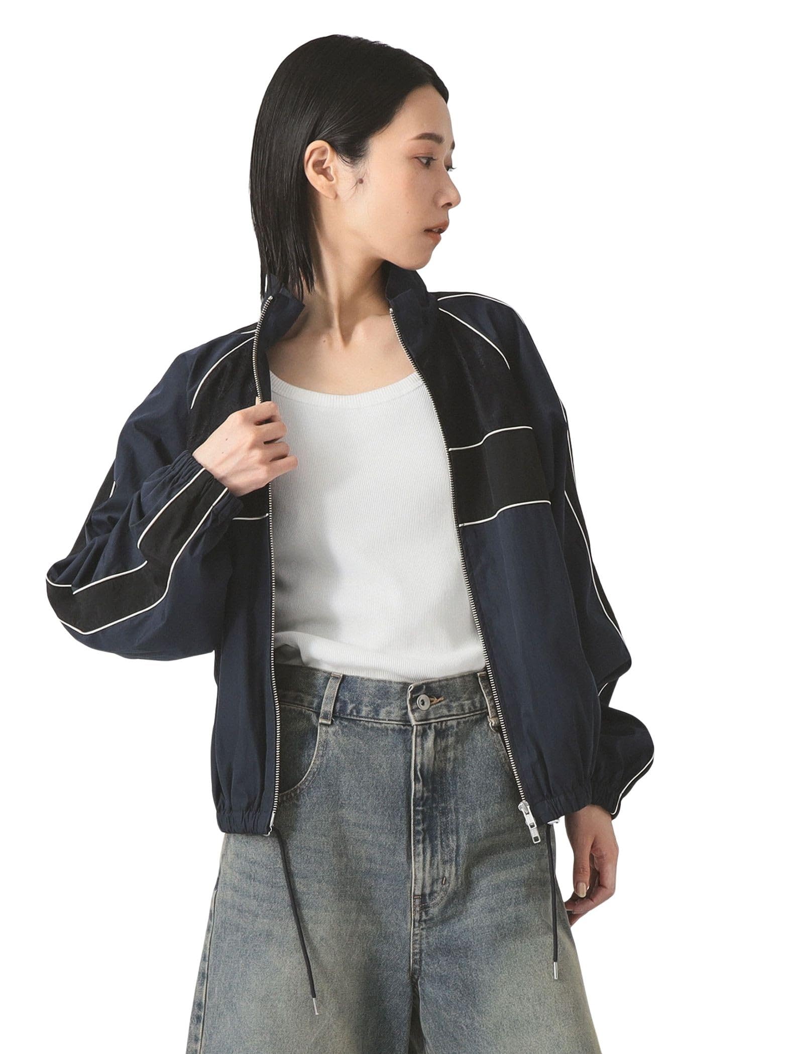 

Ray Beams Women s Lace Track Jacket, Navy