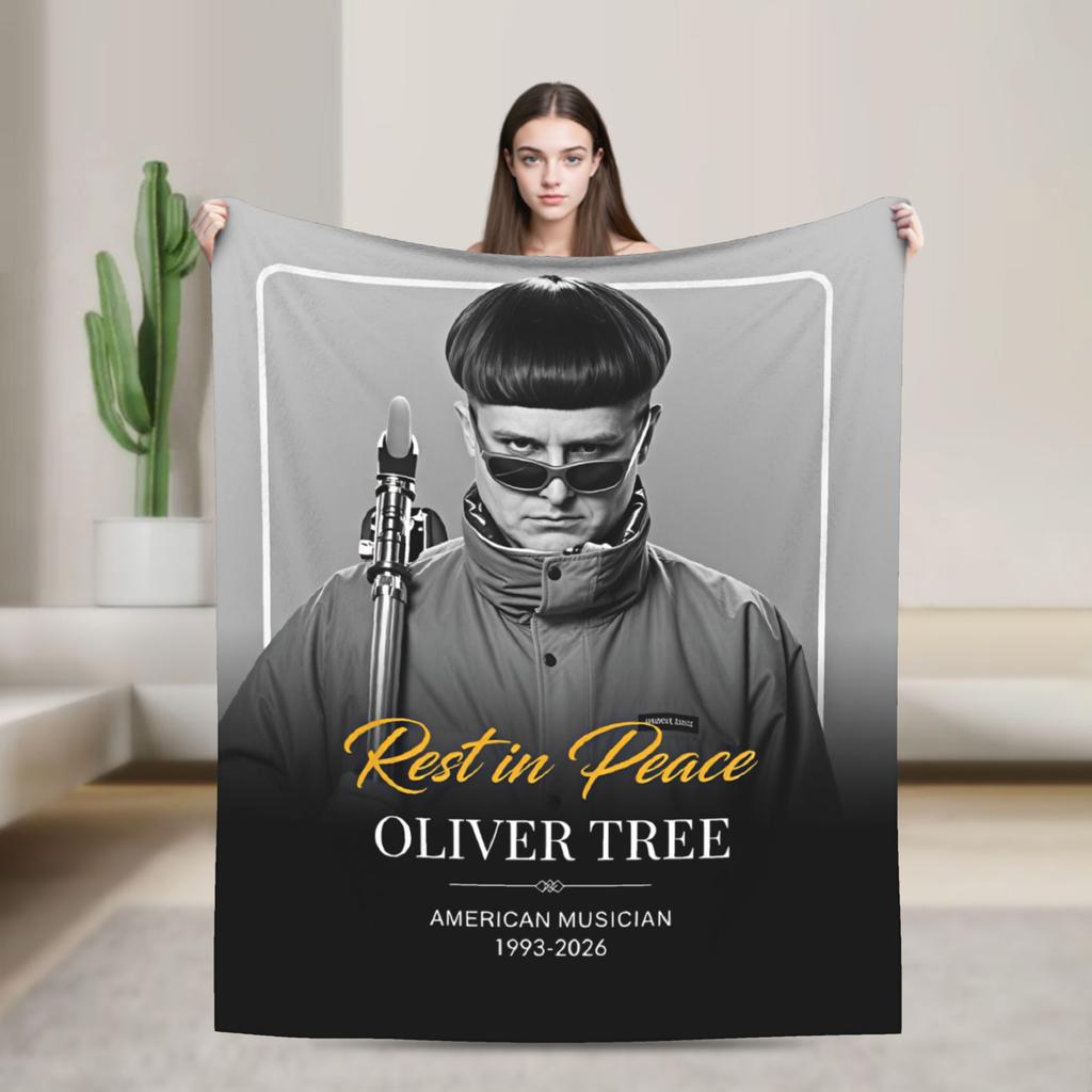Oliver Tree Blanket Comfortable Throw Blanket Winter Kids Adults Living Room Camping Bedspread