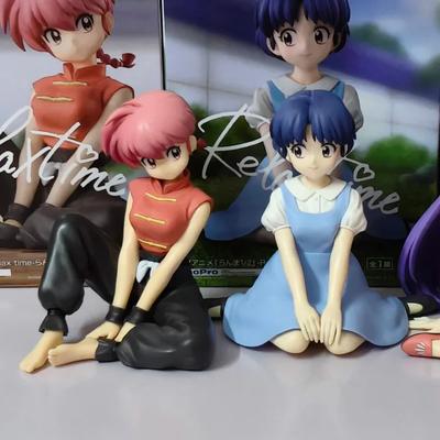 In Stock Original BANDAINAMCO Anime Ranma 1/2 Relax Time Shampoo Tendou Akane Ranma PVC Figure Model Collector Figurine Toy