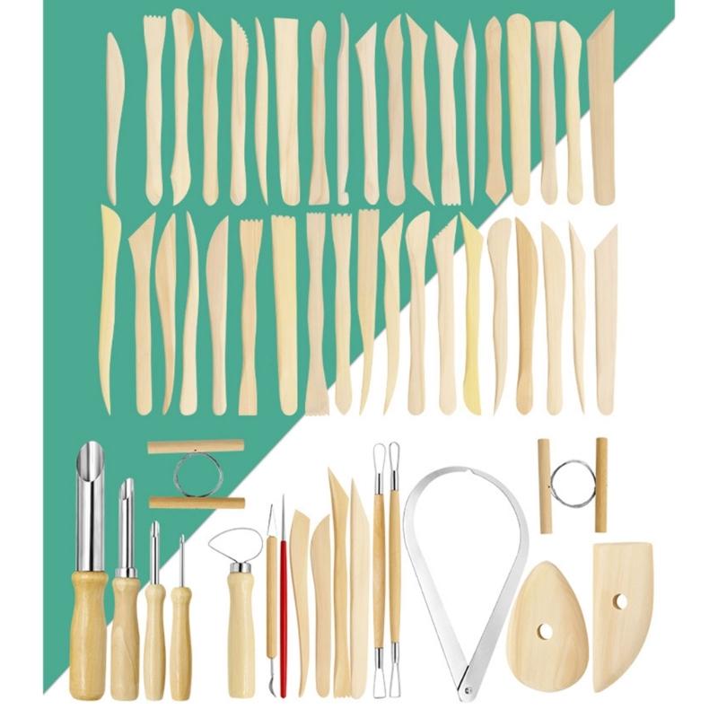 Multifunctional Pottery Tools Pottery Carving Tool Wood Clay Sculpting Tool Wire Clay Cutter Clay Modeling Shaping Tool