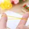 150Pcs Elasticity Fasteners Rubber Bands Yellow Elastic Stretchable Bands  Packaging Goods
