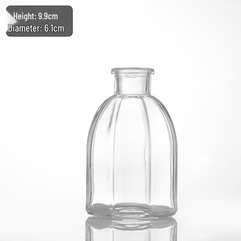 Retro Französisch-Amerikanische Mini-Glasvase für Trockenblumen & Grünzeug