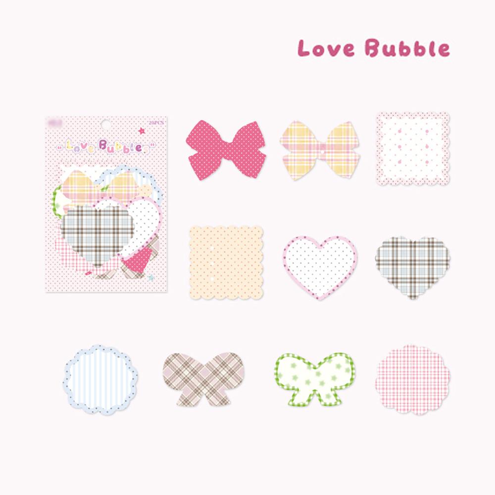 

White kraft paper sticker pack, Candy Sweetheart series, cute Instagram style tent decoration DIY label stickers