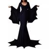 New Autumn Halloween Party Role-Play Witch Costume Gothic Dress Long Maxi Dress