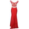 Women's Red Lace Embroidered Evening Gown: Elegant Chinese Bridesmaid or Welcoming Dress